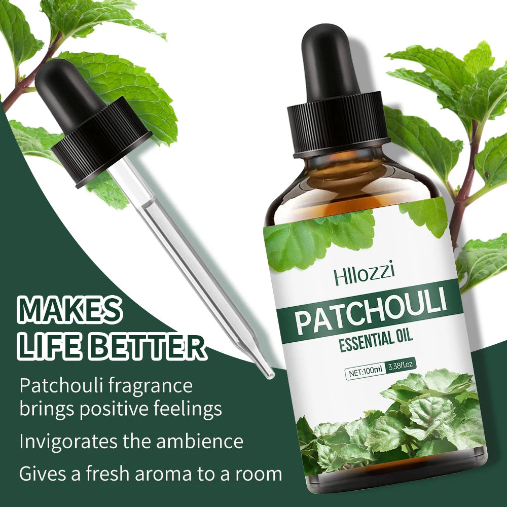 Patchouli Essential Oil – Aromatherapy & Massage Oil | Moisturizing, Nourishing & Hydrating Skin Care