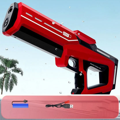 Electric Water Gun Squirt Pistol Space Battle Guns Child Pool Beach Outdoor Party Fight Shooting Toys Automatic Water Absorption