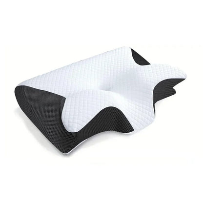 Butterfly Memory Foam Neck Pillow – Ergonomic 2-in-1 Contour Pillow