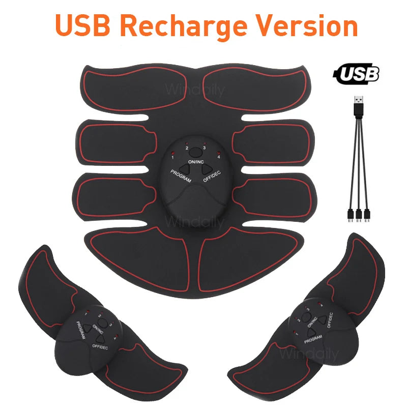 Wireless EMS Muscle Stimulator – ABS & Hip Trainer Body Slimming Massager