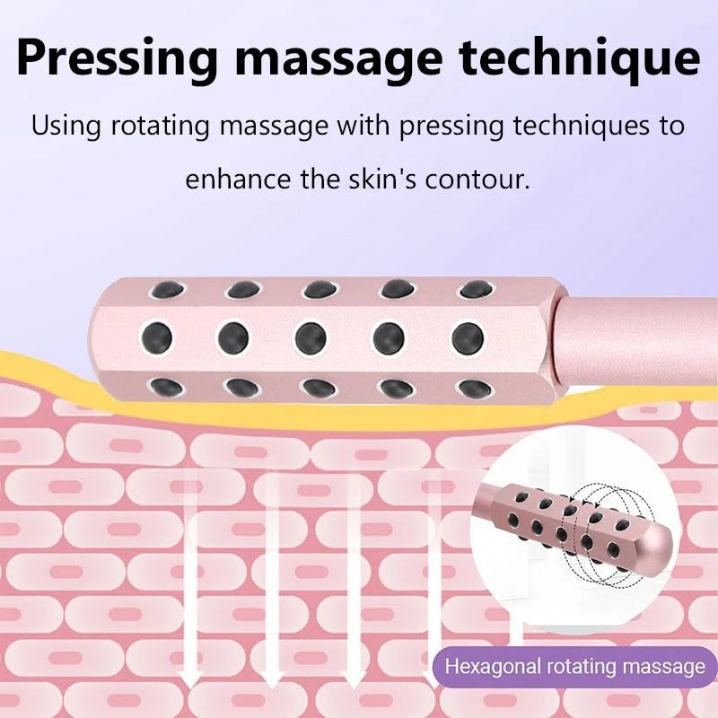 24 Germanium Face Massage Roller – Acupoint Gua Sha Beauty Tool