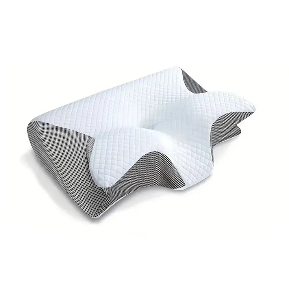 Butterfly Memory Foam Neck Pillow – Ergonomic 2-in-1 Contour Pillow