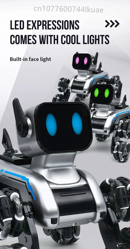 Smart RC Robot Dog Toy – Electric Stunt Pet with 8-Wheel Drift