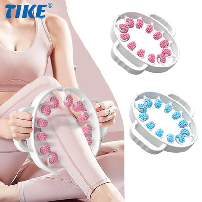 Leg Massager Roller – 12-Wheel Full Body Manual Massager