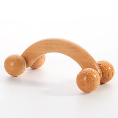 Wood Back Massage Roller Rope – Cellulite & Pain Relief Tool