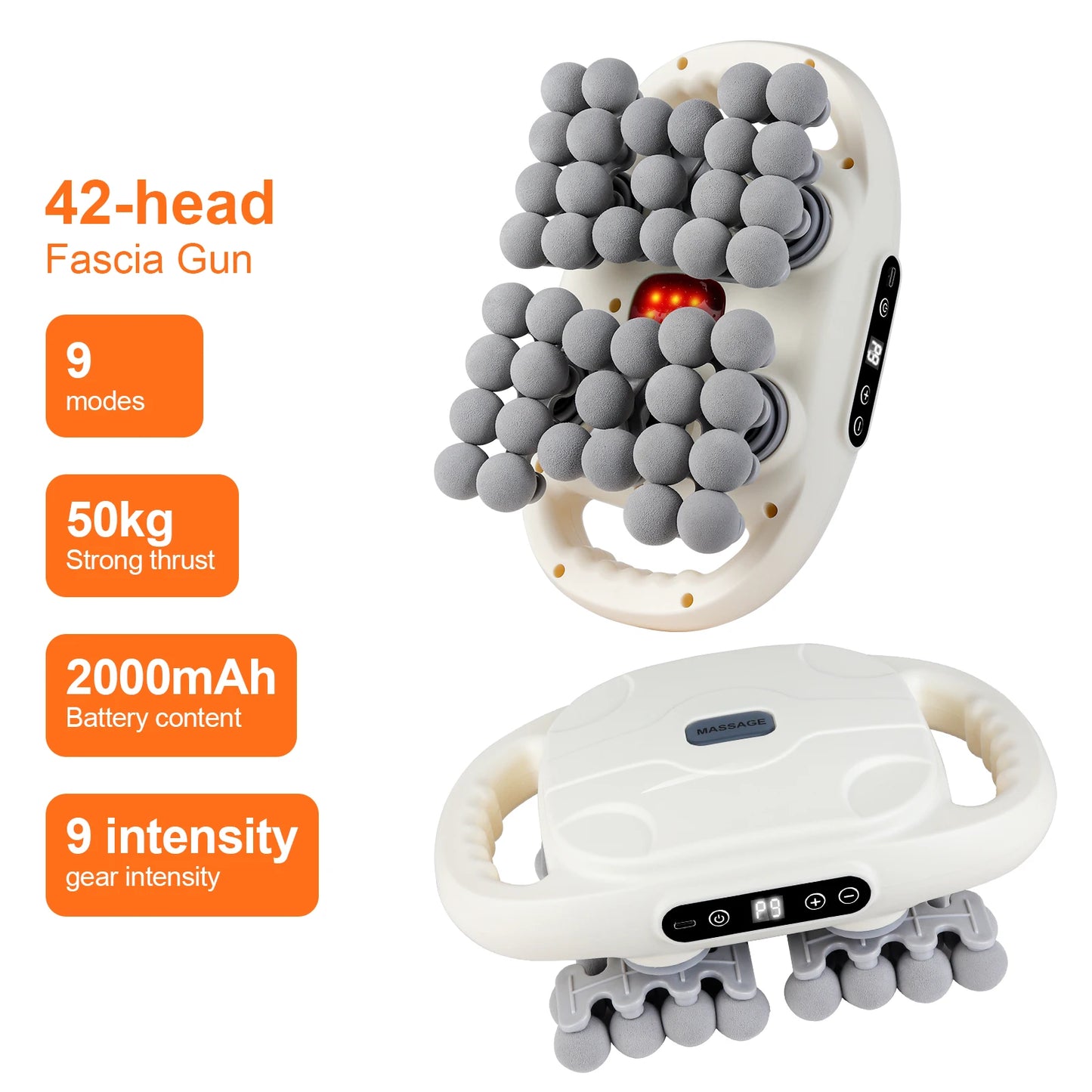 22-Head Fascia Gun – High Frequency Vibration Massage Gun