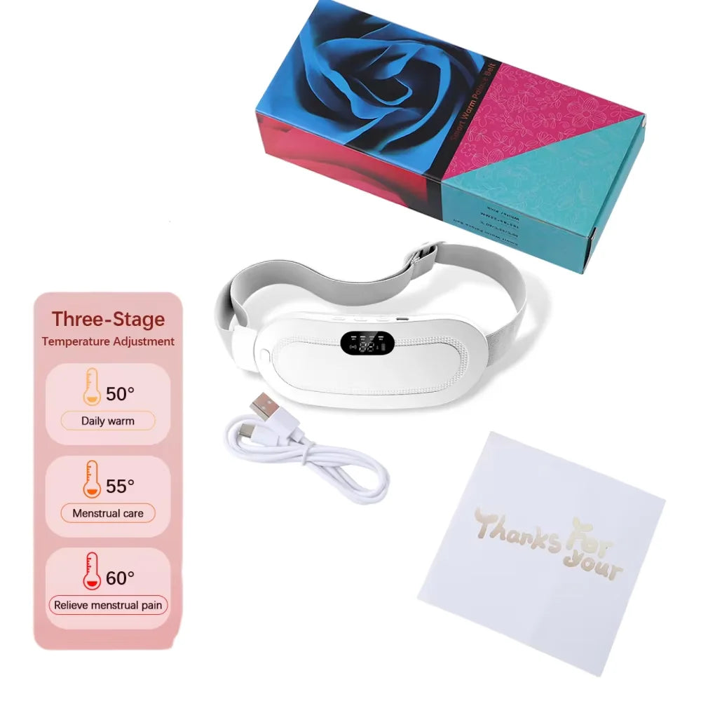 Electric Heating Pad Belt – Menstrual Cramp Relief & Abdominal Massager