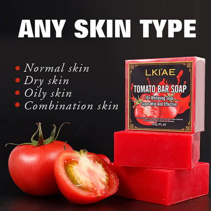 LKIAE Tomato Handmade Soap – Natural Whitening & Oil Control Bar