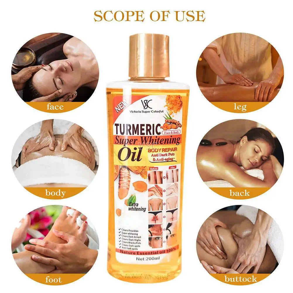 Turmeric Essential Oil – Natural Facial & Body Massage Oil | Brightening, Moisturizing & Aromatherapy Skincare