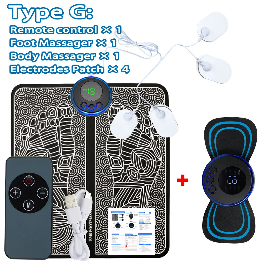Electric EMS Foot Massager Pad