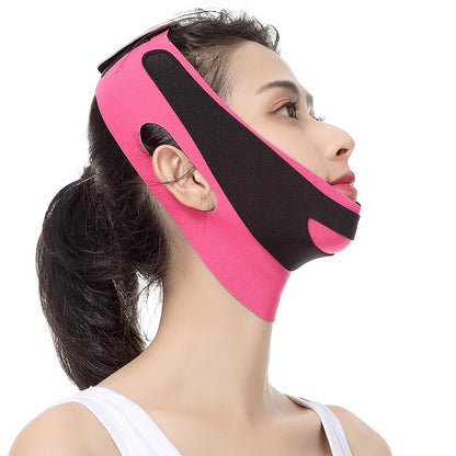 Face Slimming Bandage V Line Facial Shaper Elastic Double Chin Remover Lift Up Belt Face Massager Women Strap Skin Beauty Care