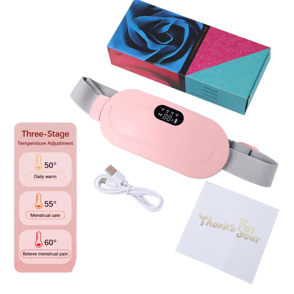 Electric Heating Pad Belt – Menstrual Cramp Relief & Abdominal Massager