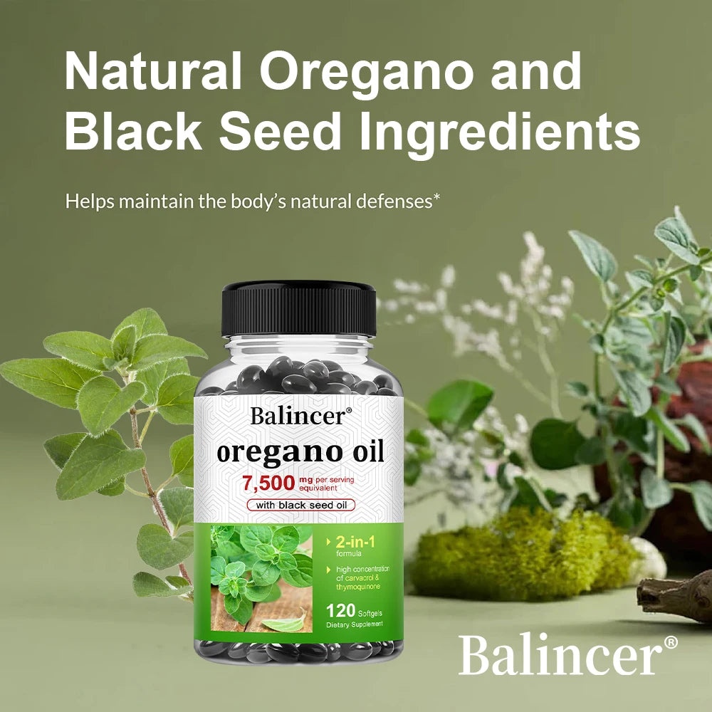 Oregano & Black Seed Oil 7500mg