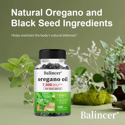 Oregano & Black Seed Oil 7500mg