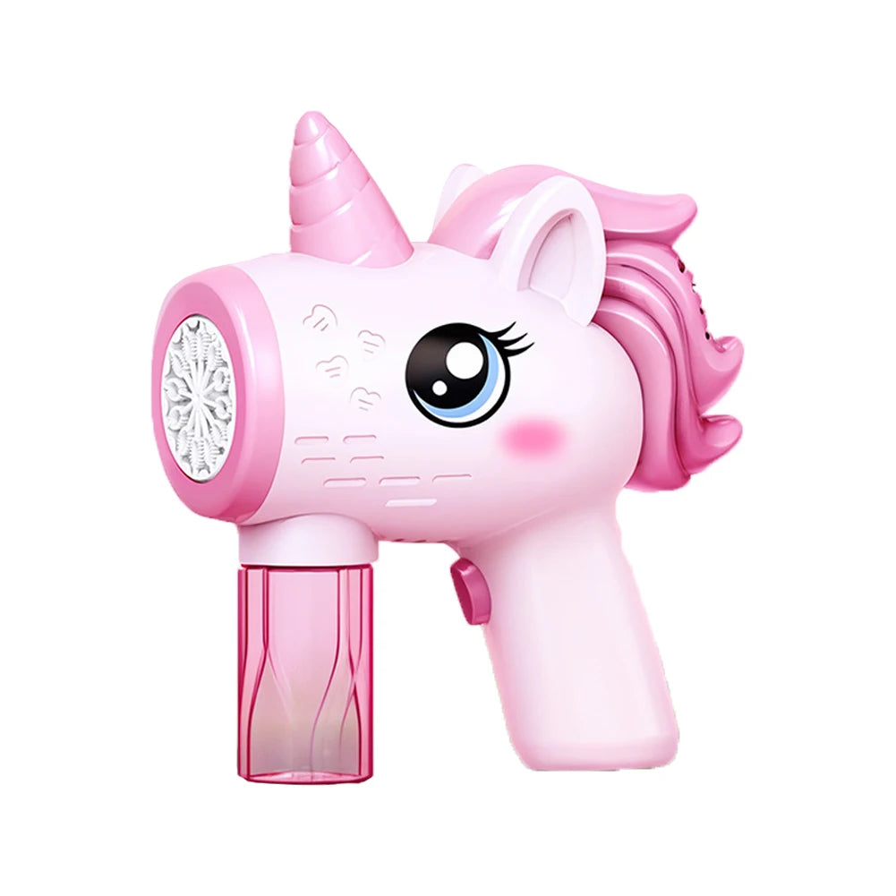 Unicorn Electric Bubble Gun  Automatic Bubble Machine Gun Bubble Gun Birthday Gifts for 3 4 5 6 Years Old Boys Girls