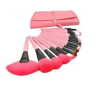 24-Pcs Professional Makeup Brush Set – Foundation, Eyeshadow & Eyebrow