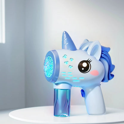 Unicorn Electric Bubble Gun  Automatic Bubble Machine Gun Bubble Gun Birthday Gifts for 3 4 5 6 Years Old Boys Girls