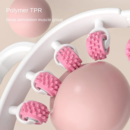 Leg Massager Roller – 12-Wheel Full Body Manual Massager