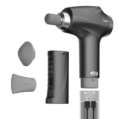 Professional Deep Tissue Muscle Massager with 5 Heads & Extension Handle