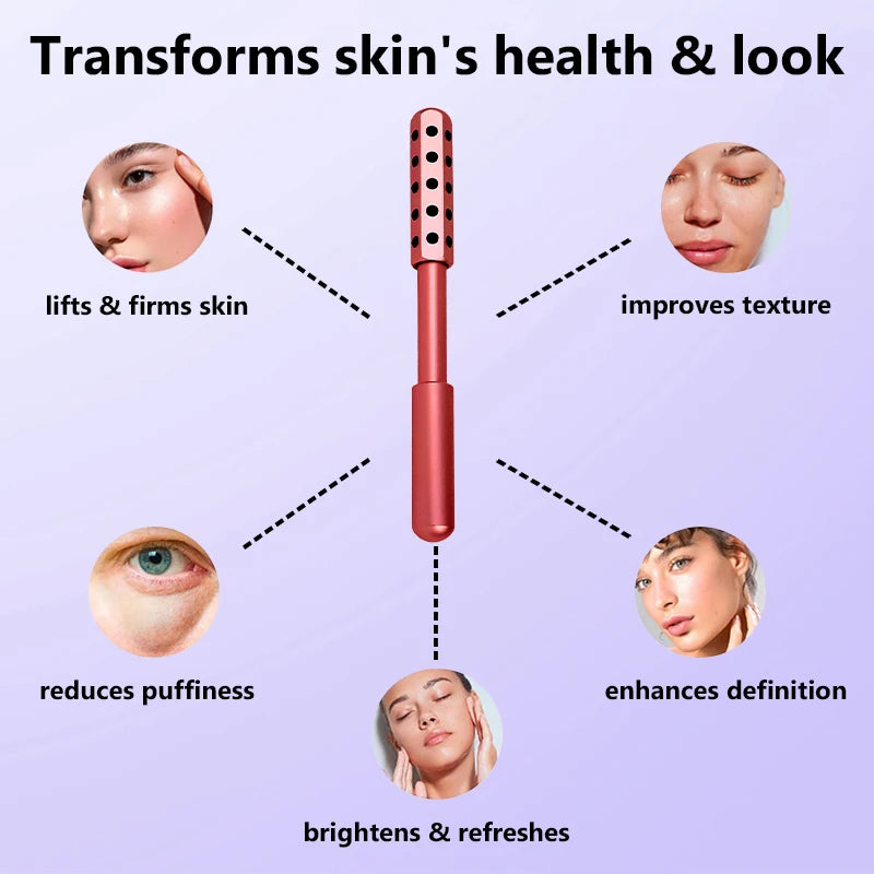 24 Germanium Face Massage Roller – Acupoint Gua Sha Beauty Tool