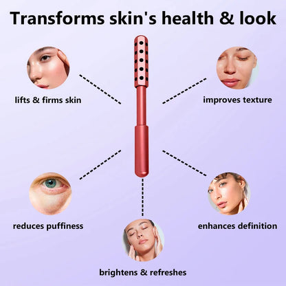 24 Germanium Face Massage Roller – Acupoint Gua Sha Beauty Tool