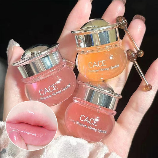 CACE Cherry Blossom Honey Lip Balm – Deep Hydration & Plumping Gloss