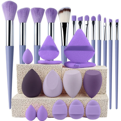 8-29Pcs Professional Makeup Brush Kit – Soft Eyeshadow & Foundation Brushes