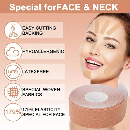 Face & Neck Wrinkle Removal Tape – High Elasticity Skin Smoothing Stickers