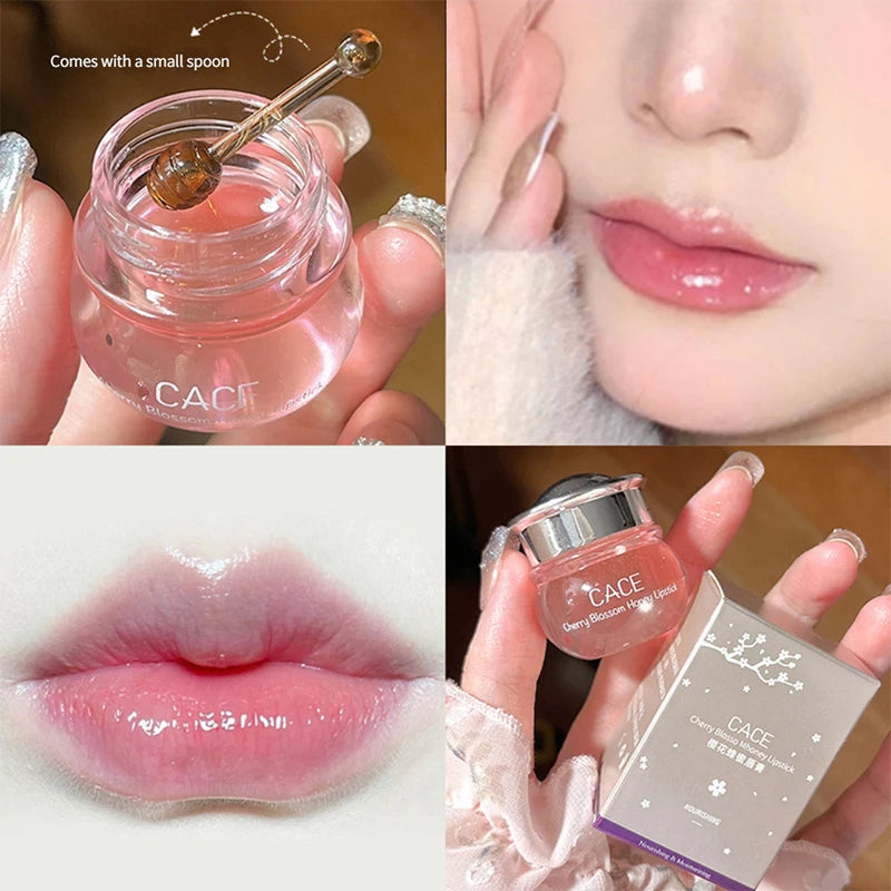 CACE Cherry Blossom Honey Lip Balm – Deep Hydration & Plumping Gloss