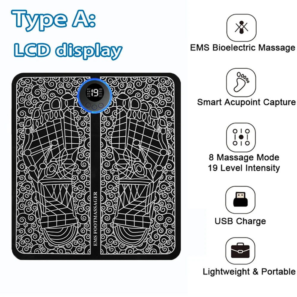 Electric EMS Foot Massager Pad