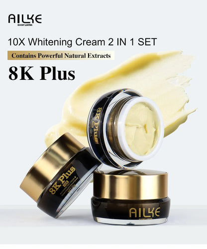 AILKE Collagen & Glutathione Brightening Face Cream: Anti-Aging, Niacinamide & Antioxidant Melanin Remover