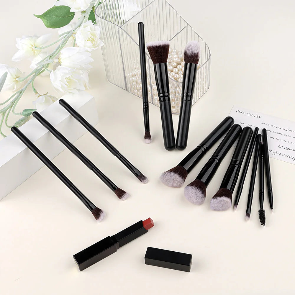 14PCS Soft Fluffy Makeup Brush Set – Foundation, Blush & Eyeshadow