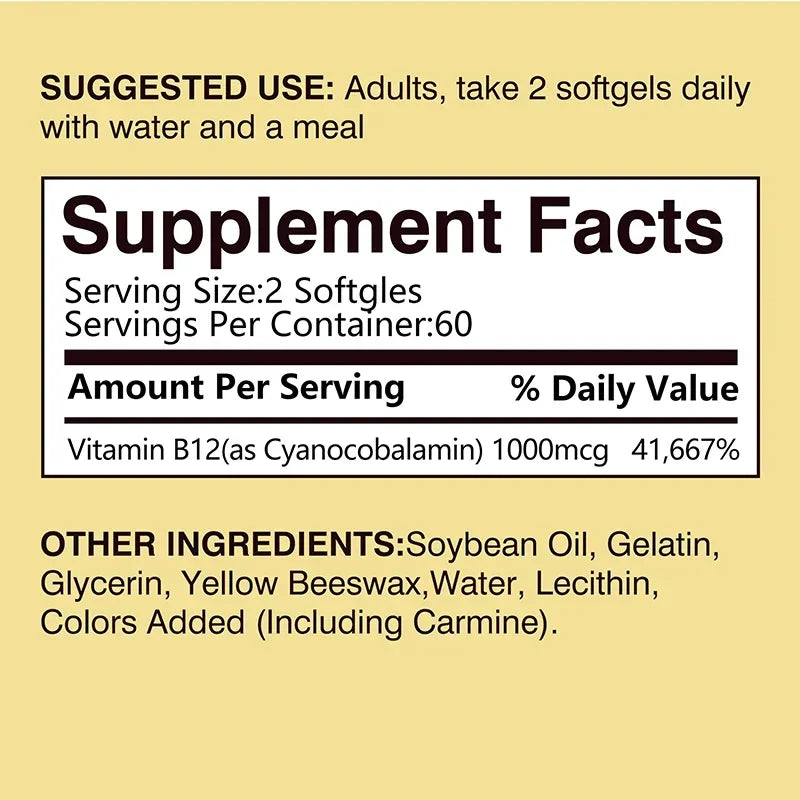 Vitamin B12 – Energy