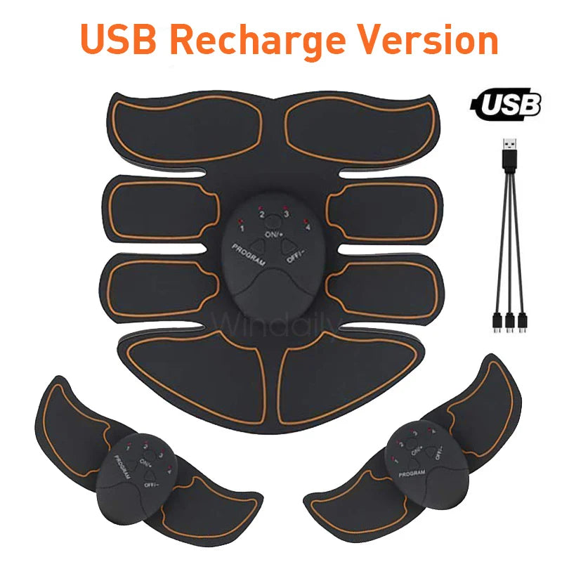 Wireless EMS Muscle Stimulator – ABS & Hip Trainer Body Slimming Massager