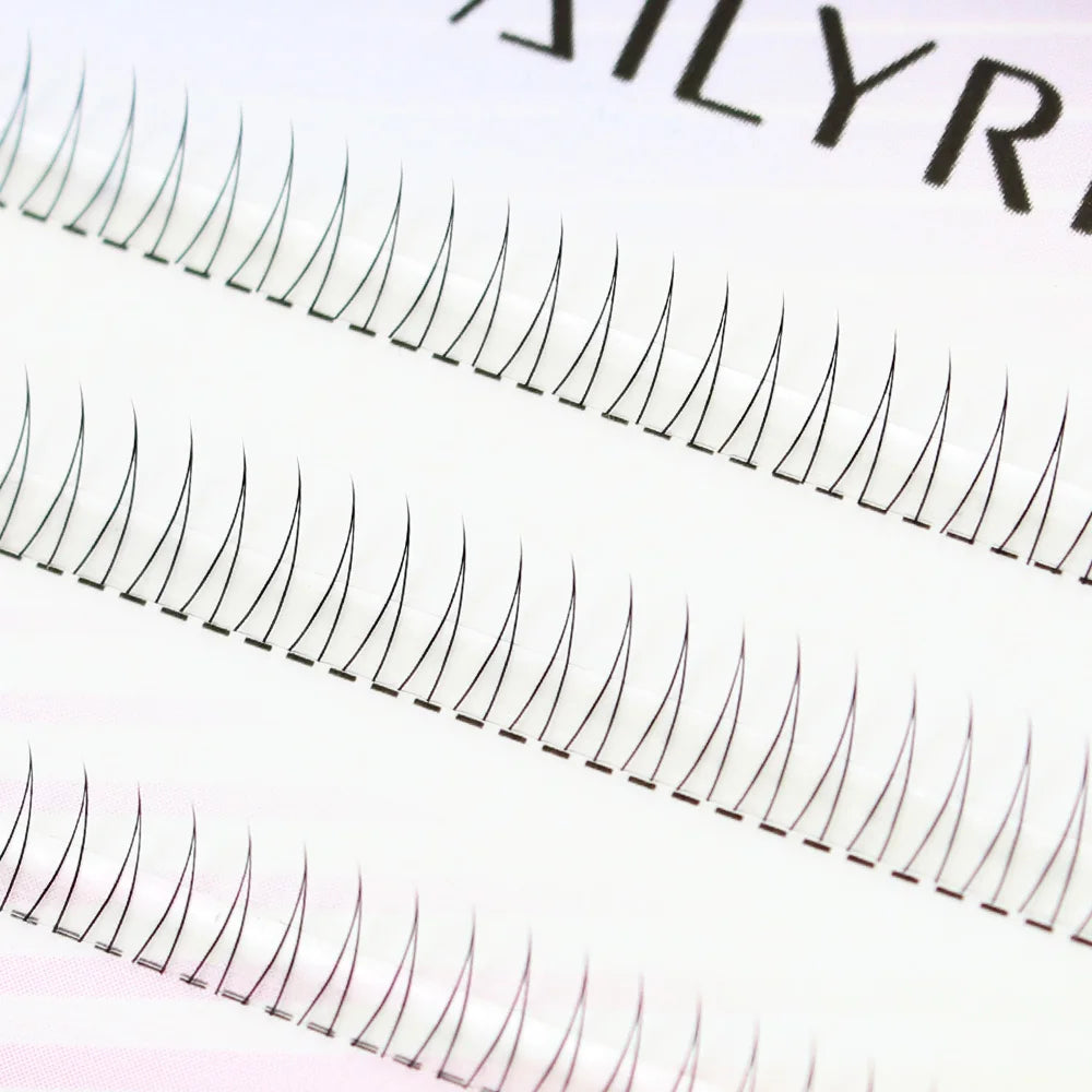 J Curl V-Shape Black Under Eyelashes – Natural Soft Manga Bottom Lash Clusters