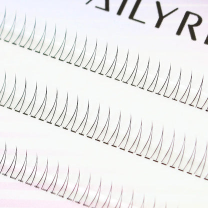 J Curl V-Shape Black Under Eyelashes – Natural Soft Manga Bottom Lash Clusters