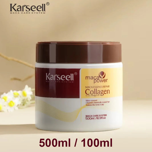 Karseell Collagen Hair Treatment – Deep Repair Argan Oil Hair Mask Essence 100ml/500ml