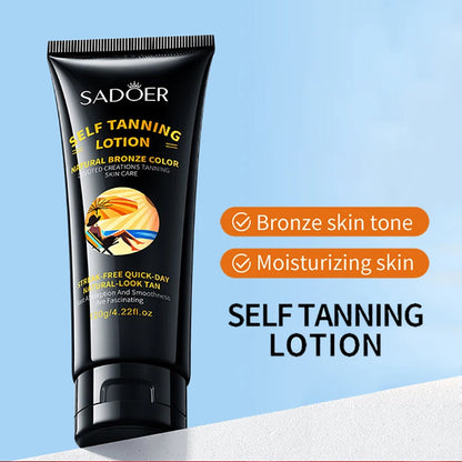 SADOER Self Tanning Lotion for Face & Body – Flawless Sunless Tan