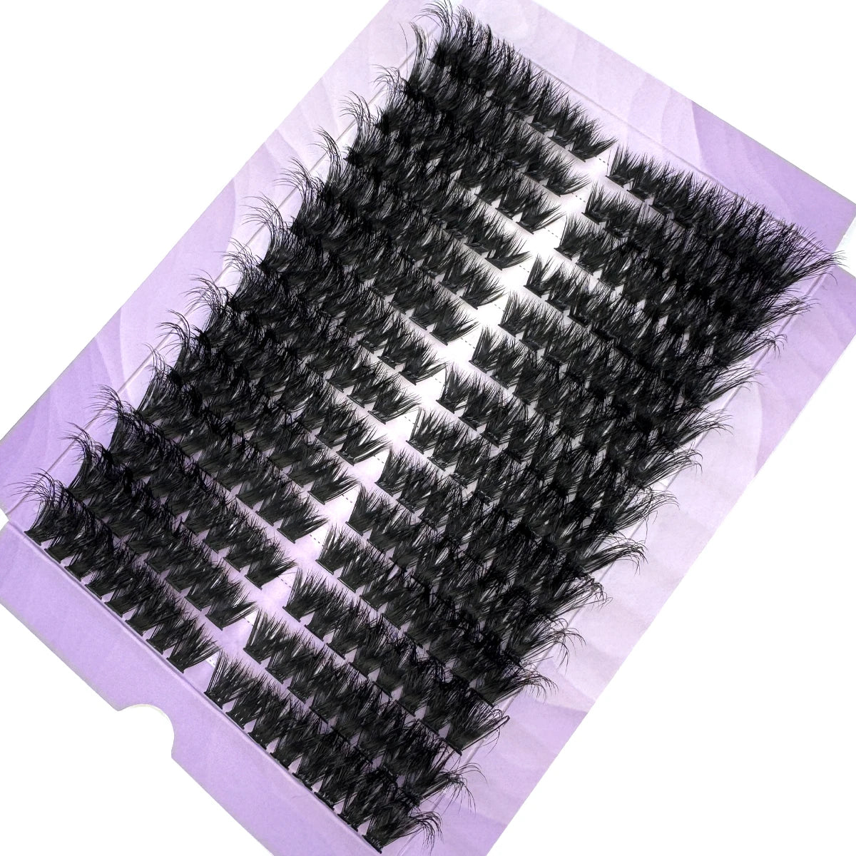 14-Row Fluffy Cat Eye Lash Clusters – Thick Volume Individual Extensions