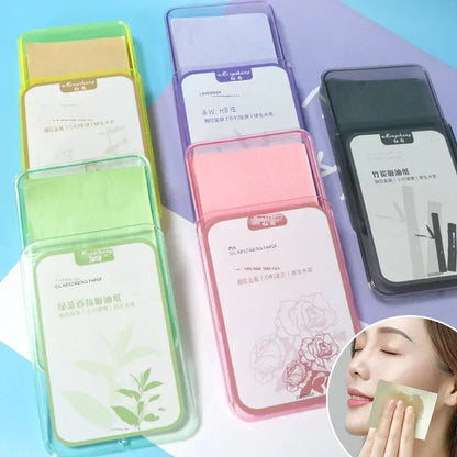 300Pcs Face Oil Absorbing Paper – Oil Control Blotting Sheets for Oily Skin & Makeup