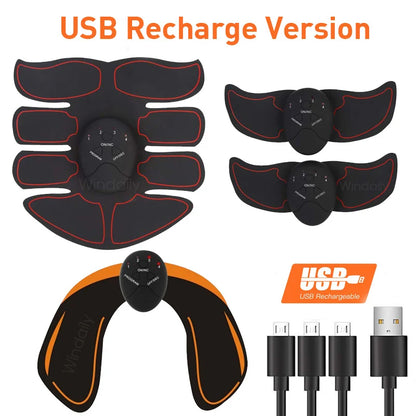 Wireless EMS Muscle Stimulator – ABS & Hip Trainer Body Slimming Massager