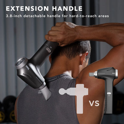 Professional Deep Tissue Muscle Massager with 5 Heads & Extension Handle