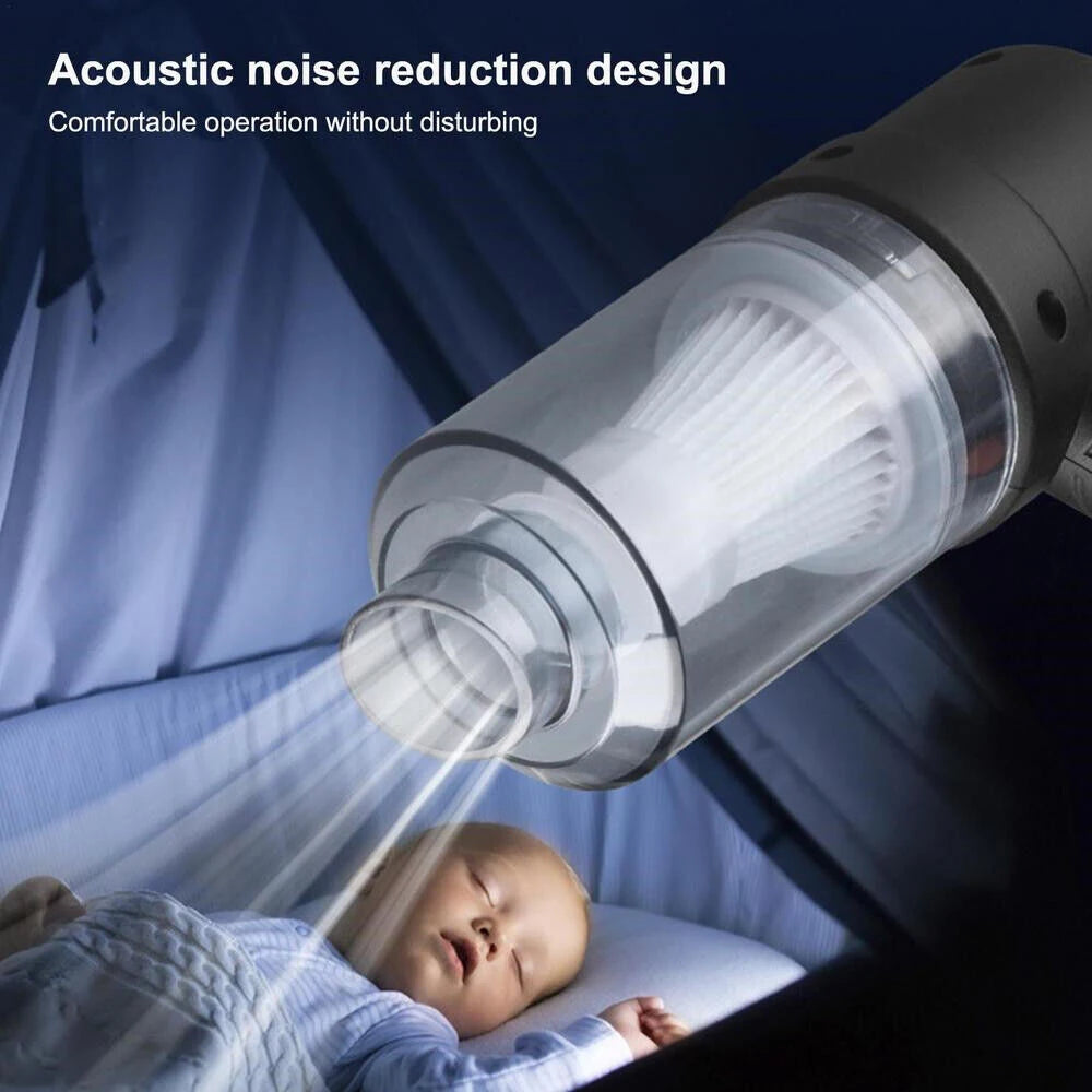 Portable Car Wireless Vacuum Cleaner Powerful Suction Handheld Vacuum Cleaner High Power for Car Home