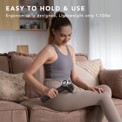 Professional Deep Tissue Muscle Massager with 5 Heads & Extension Handle