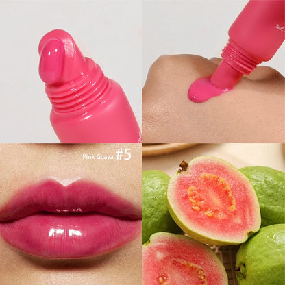 Summer Lip Balm & Moisturizing Lip Gloss – Transparent Lip Oil with Vanilla, Mint & Iced Coffee Scents