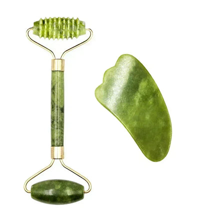 Natural Jade Gua Sha Face Massager – Facial & Eye Care SPA Tool