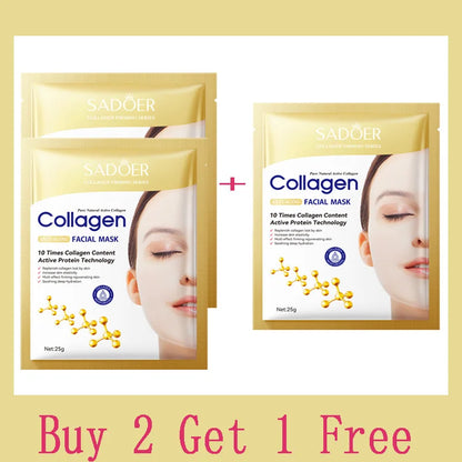 Collagen Facial Mask – Anti-Wrinkle & Moisturizing Skin Care (10PCS)