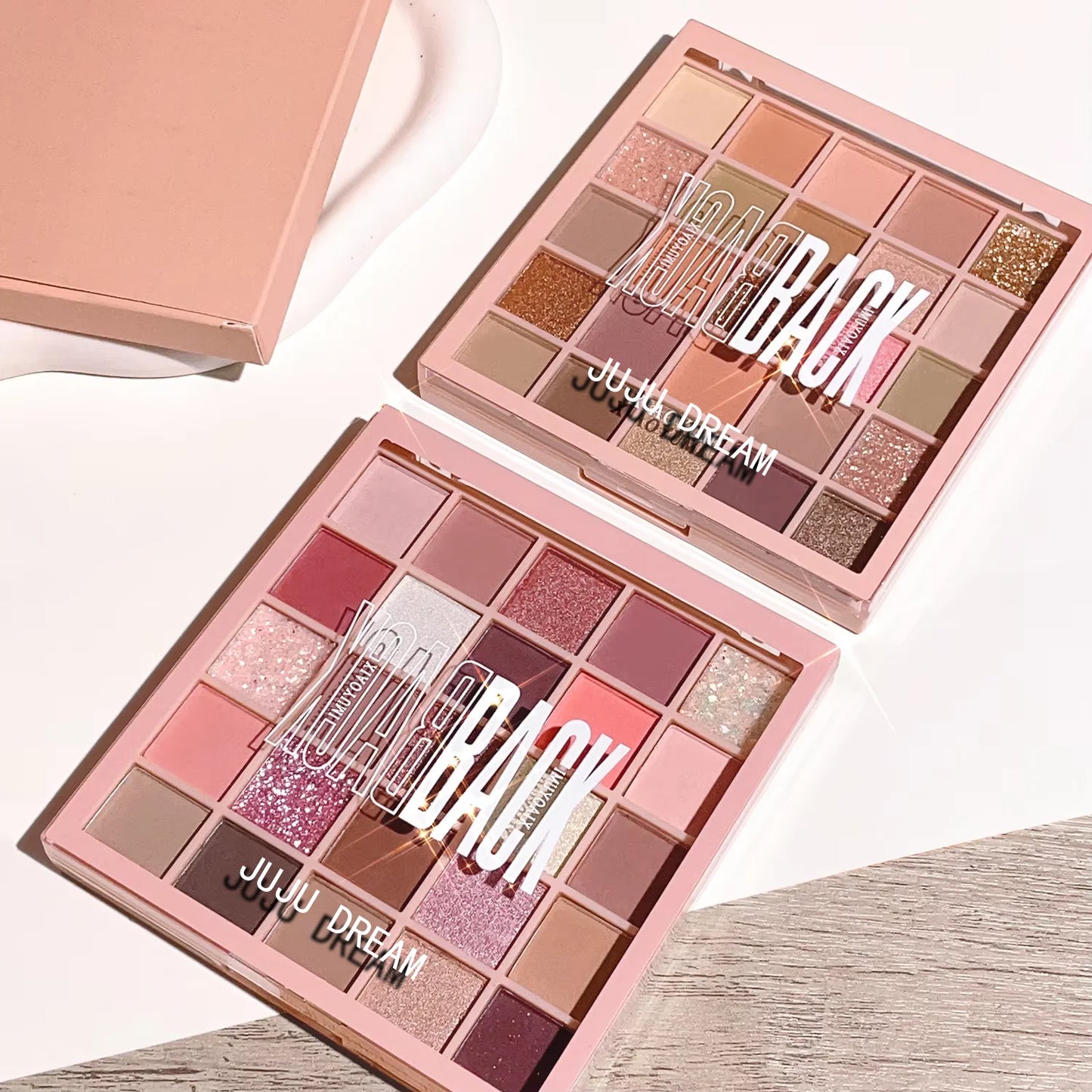 25-Color Oatmeal Milk Tea Eyeshadow Palette – Sparkling Pearls & Gentle Browns