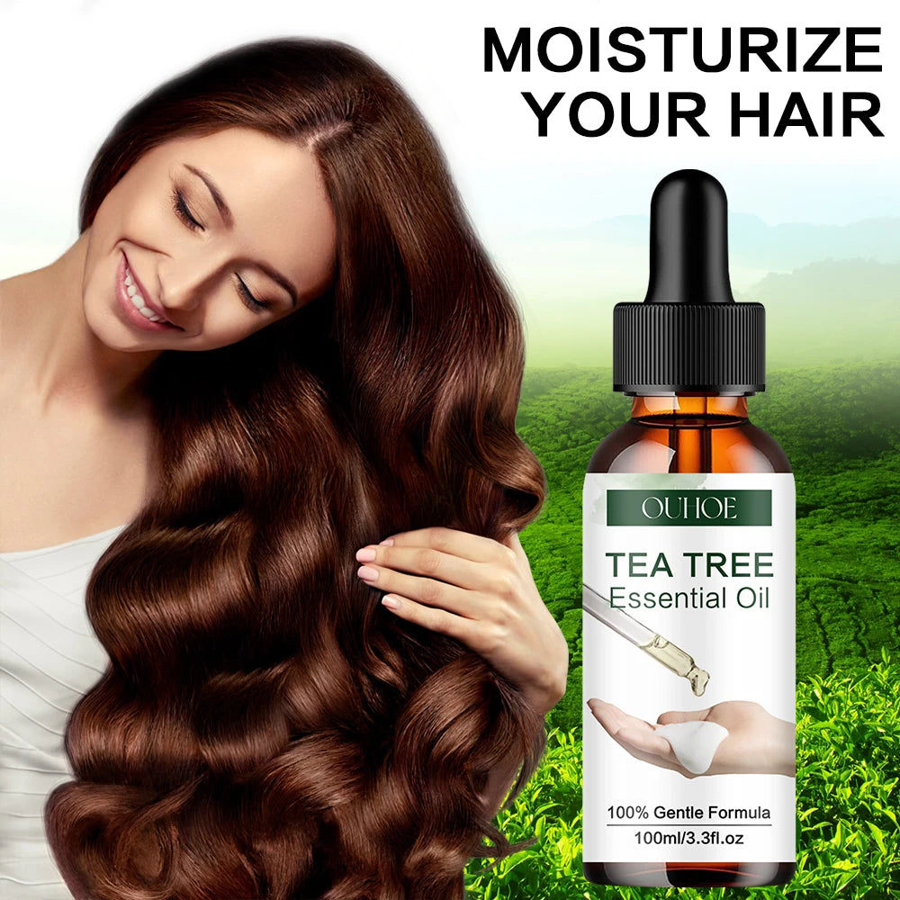 Tea Tree Essential Oil – Natural, Pure & Moisturizing Oil for Face, Body & Hair Care | Aromatherapy & Skin Repair