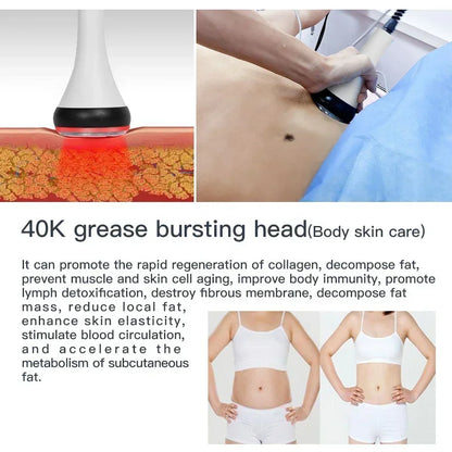 40K Ultrasonic Cavitation & RF Machine – Body Slimming & Facial Lifting